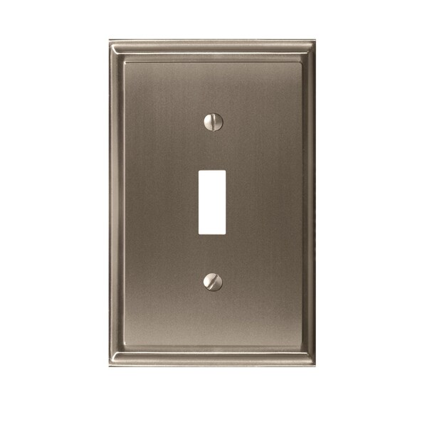 Amerock Mulholland 1 Toggle Satin Nickel Wall Plate 1906958 - main